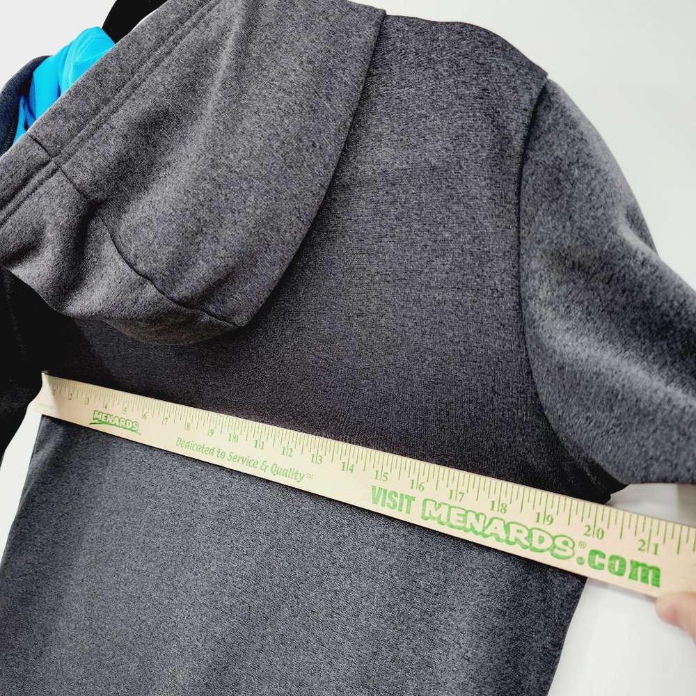 The North Face Men's Scuba Fleece Lined Sweatshirt Hoodie Blue/Grey Size Small - Picture 11 of 13
